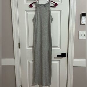 Tight Grey Midi Dress